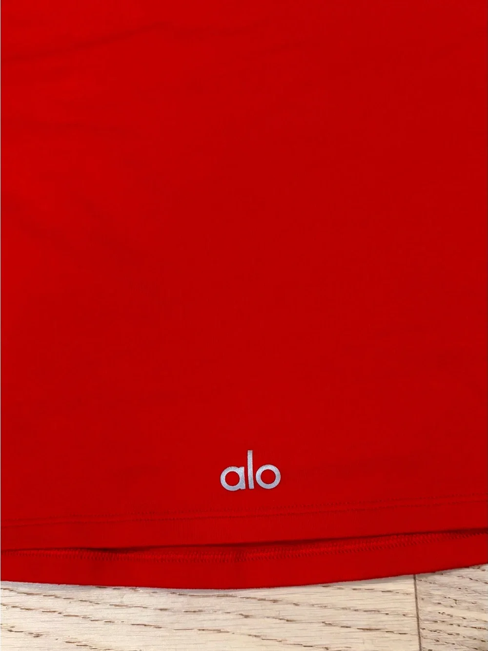 ALO Yoga Red Long-Sleeve Crop Top